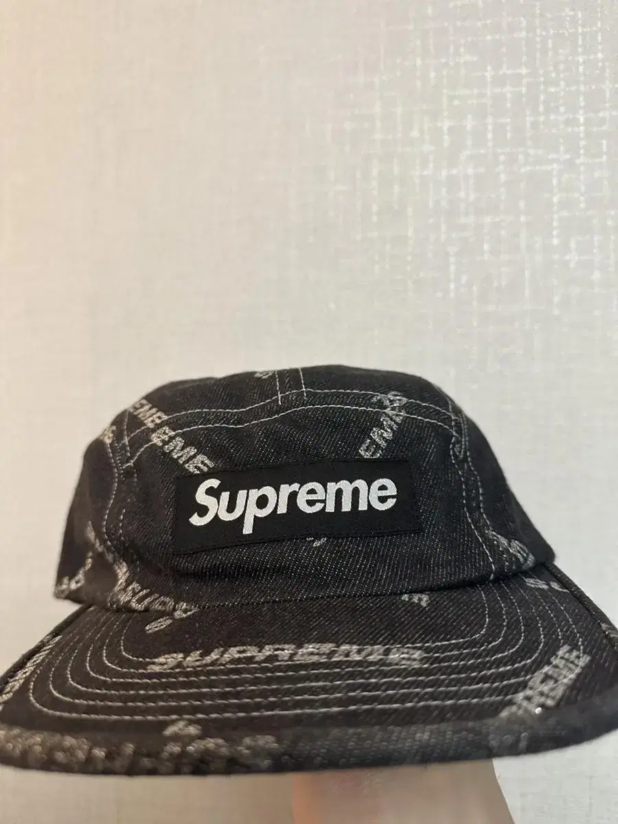 17ss 슈프림 supreme denim logo camp cap 캠프캡 | 브랜드 중고거래